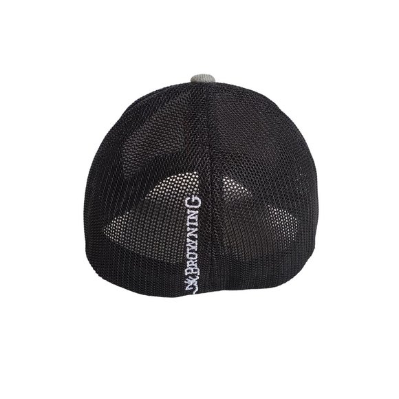 Browning Gray Wool Meshback Baseball Hat Men's Small Medium - Picture 5 of 10